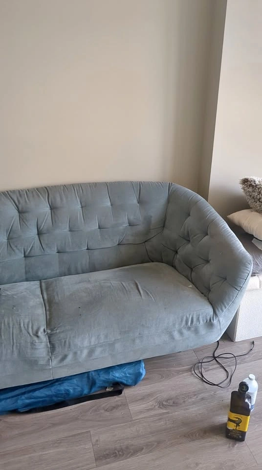 Tufted Curved Sofa