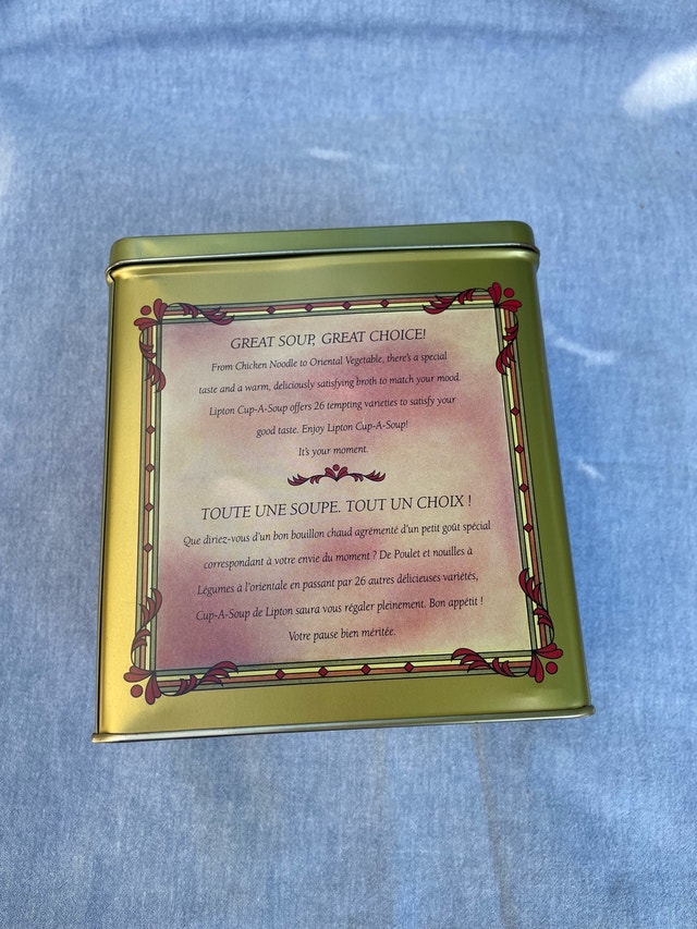 Lipton Cup-a-Soup Vintage Tin - photo 3