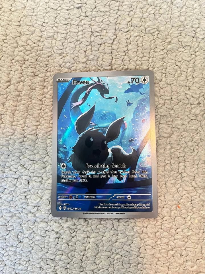 Custom eevee full art pokemon cards