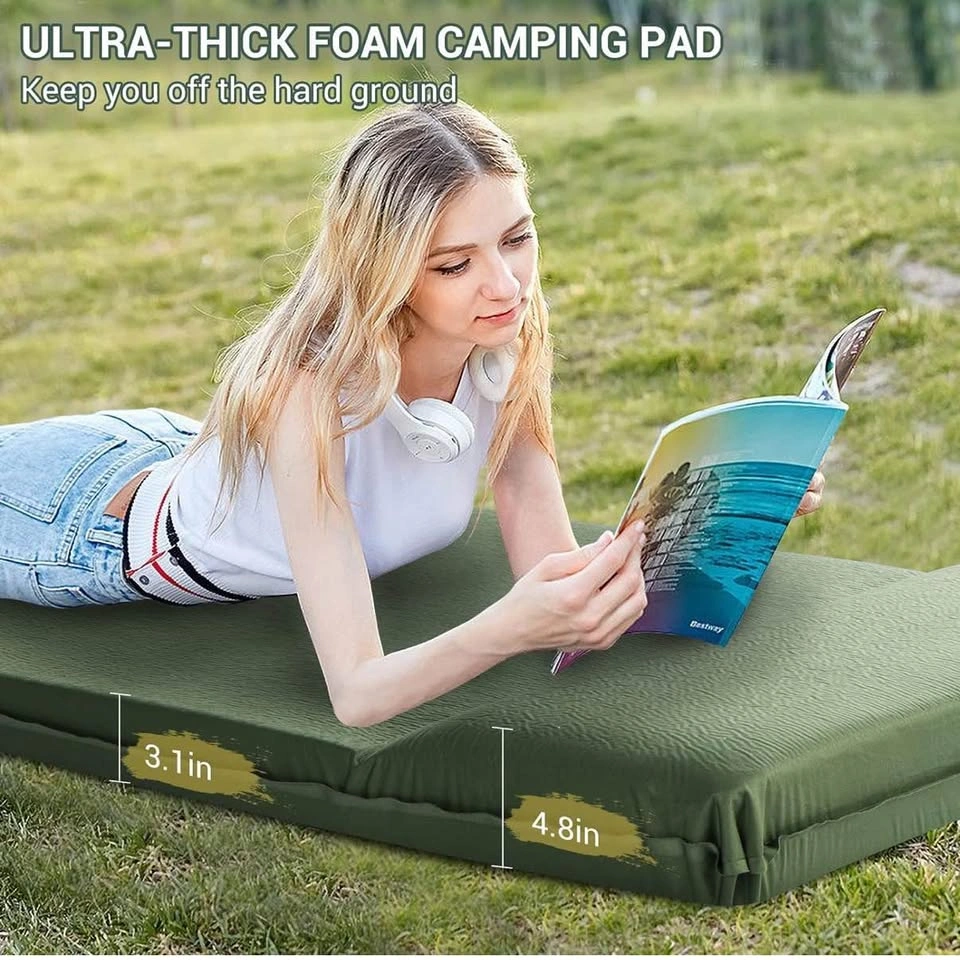 Elegear Self-Inflating Memory Foam Sleeping Pad, 3.1 inch - photo 5