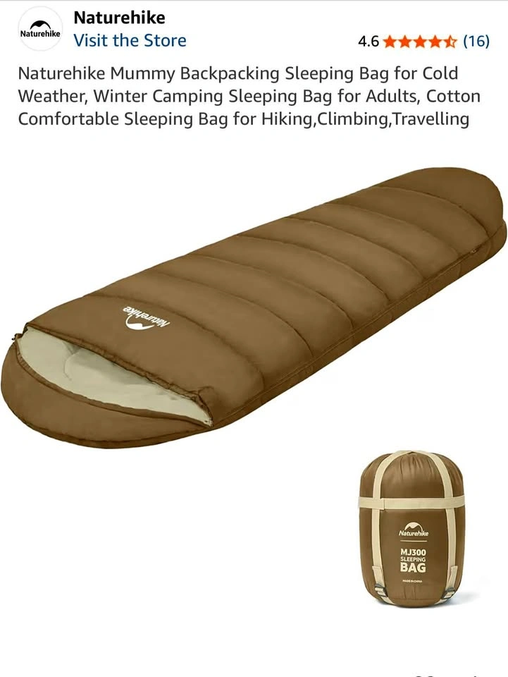 Sleeping Bag, Used Once - Naturehike MJ600