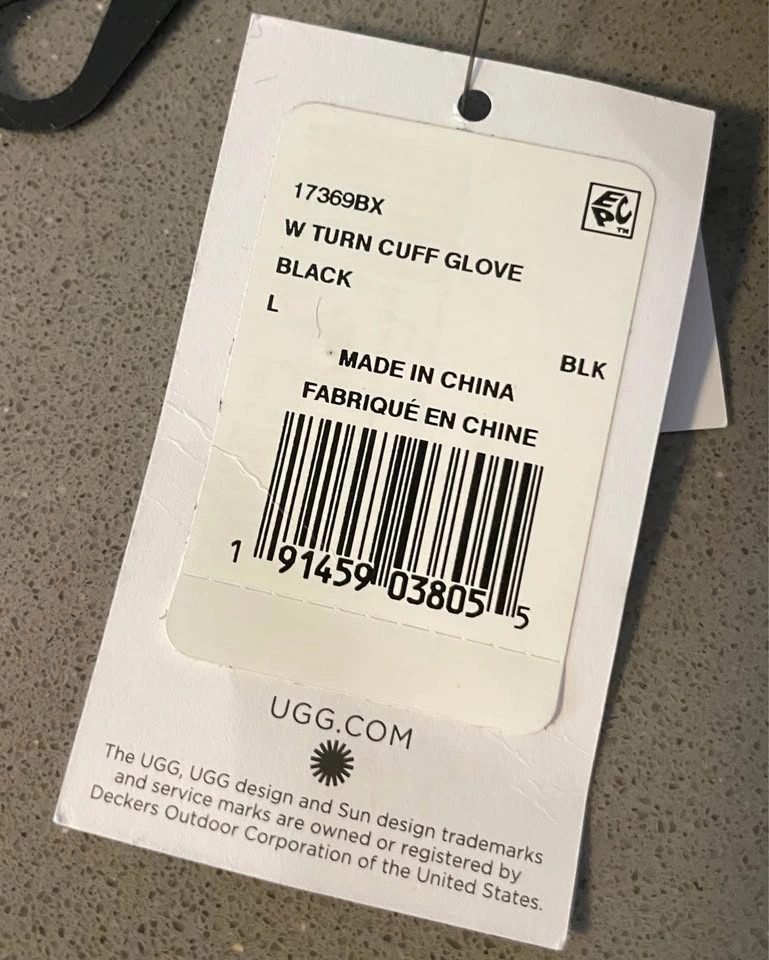 UGG Turn Cuff Gloves - Women's Large Black - photo 5