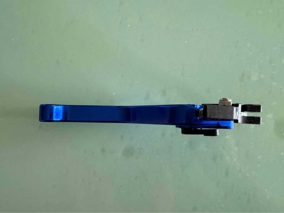 Blue Adjustable Motorcycle Brake and Clutch Levers - photo 3