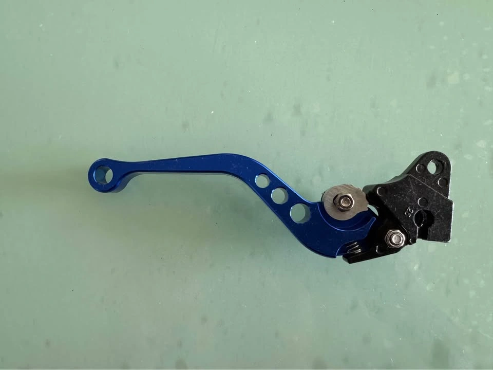 Blue Adjustable Motorcycle Brake and Clutch Levers - photo 4
