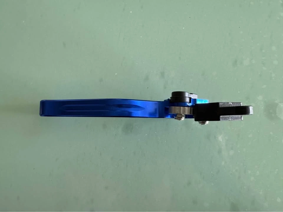 Blue Adjustable Motorcycle Brake and Clutch Levers - photo 5