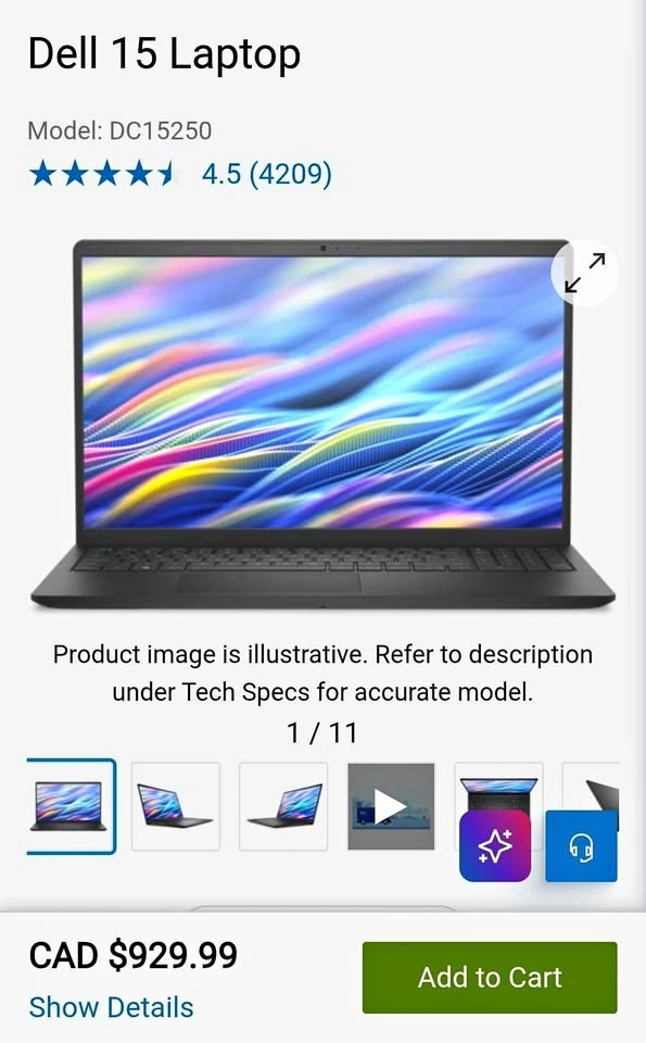 BNIB Dell 15 Laptop DC15250