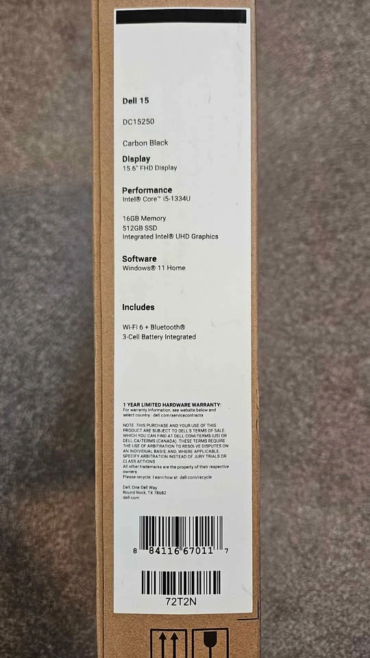 BNIB Dell 15 Laptop DC15250 - photo 2