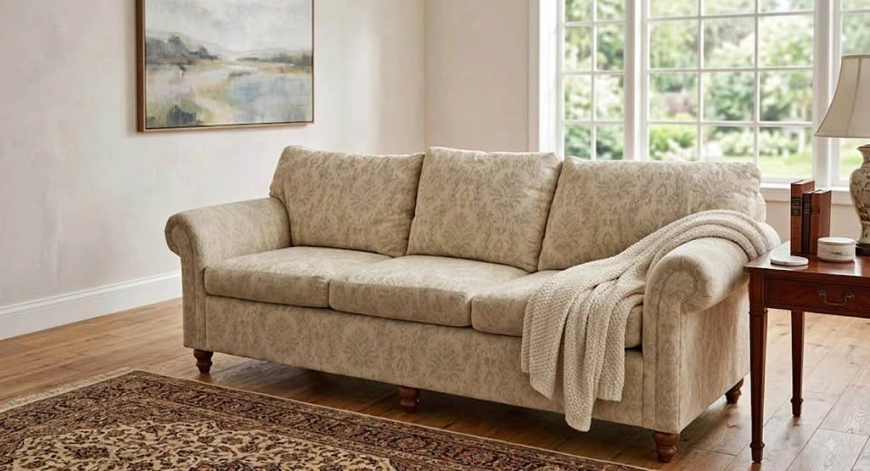 Peter Knoll 3-Seater Classic Sofa (Delivery Included)