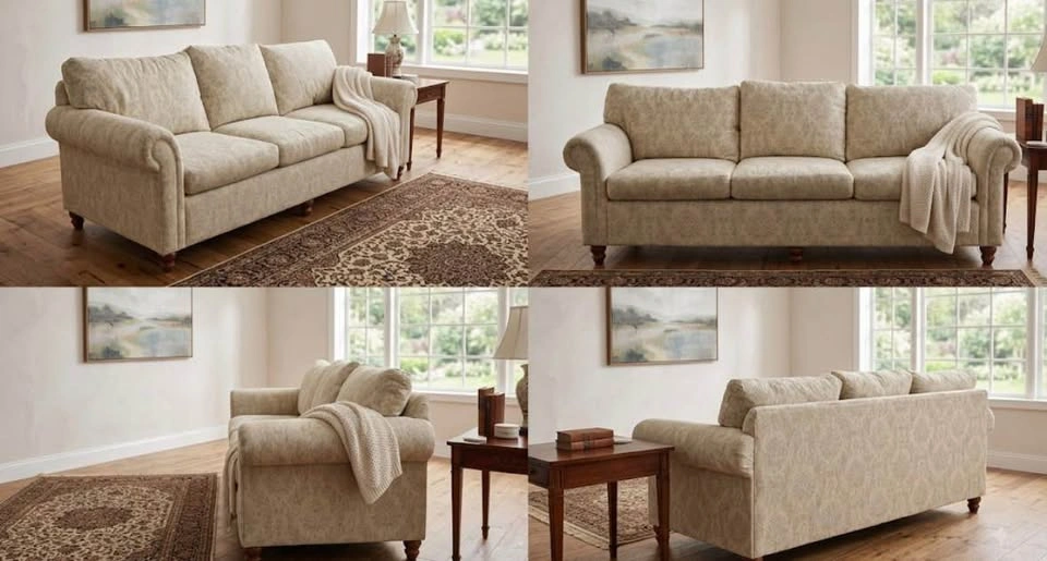 Peter Knoll 3-Seater Classic Sofa (Delivery Included) - photo 2