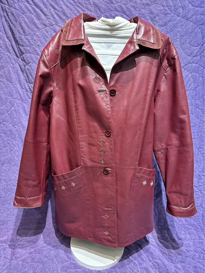 Lekra Red Leather Jacket