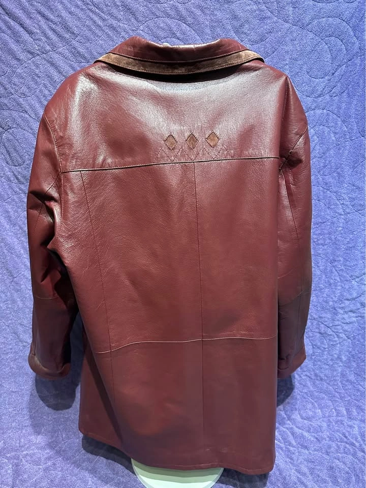 Lekra Red Leather Jacket - photo 3