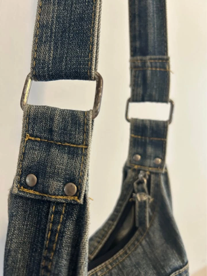 Denim Multi-Pocket Crossbody Bag - photo 5