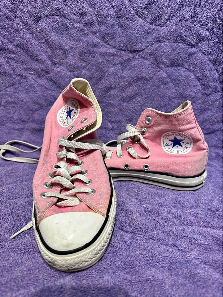 Pink Hightop Converse