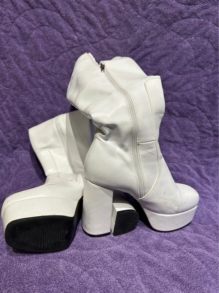 Lamoda Wide-Calf Platform Go Go Boots - photo 3
