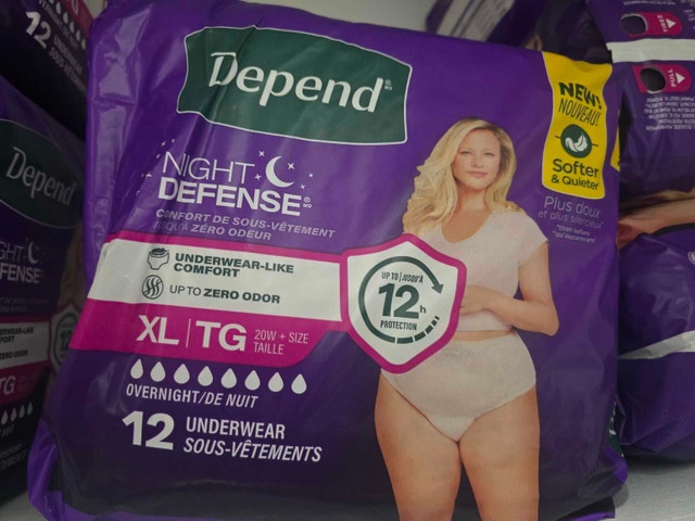 ADULT DEPENDS XL night defense women