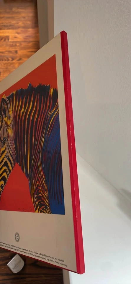 Vintage 1992 Andy Warhol "Grévy's Zebra" Pop Art Poster - photo 4