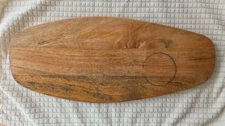 Oval Acacia Wood Serving Cutting Board - photo 2