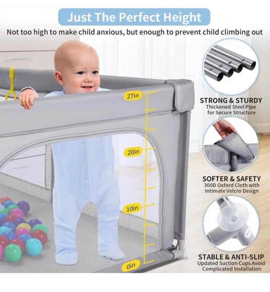 Large Portable Baby Playpen with Carrying Case - photo 2