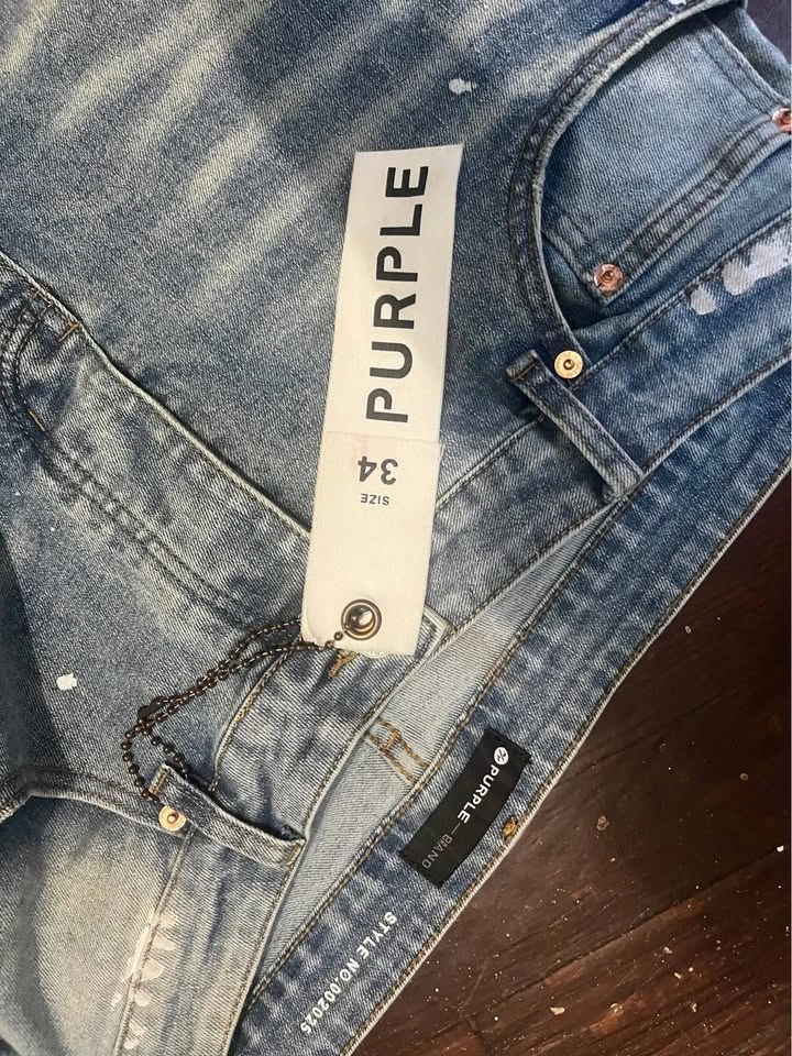Purple Jeans Straight Leg - photo 3