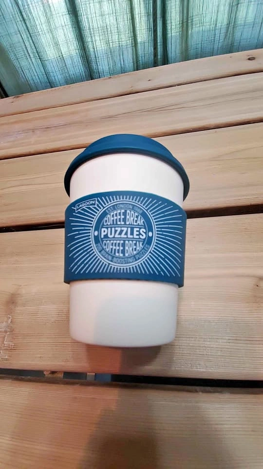 Coffee Break Puzzles Travel Mug Set