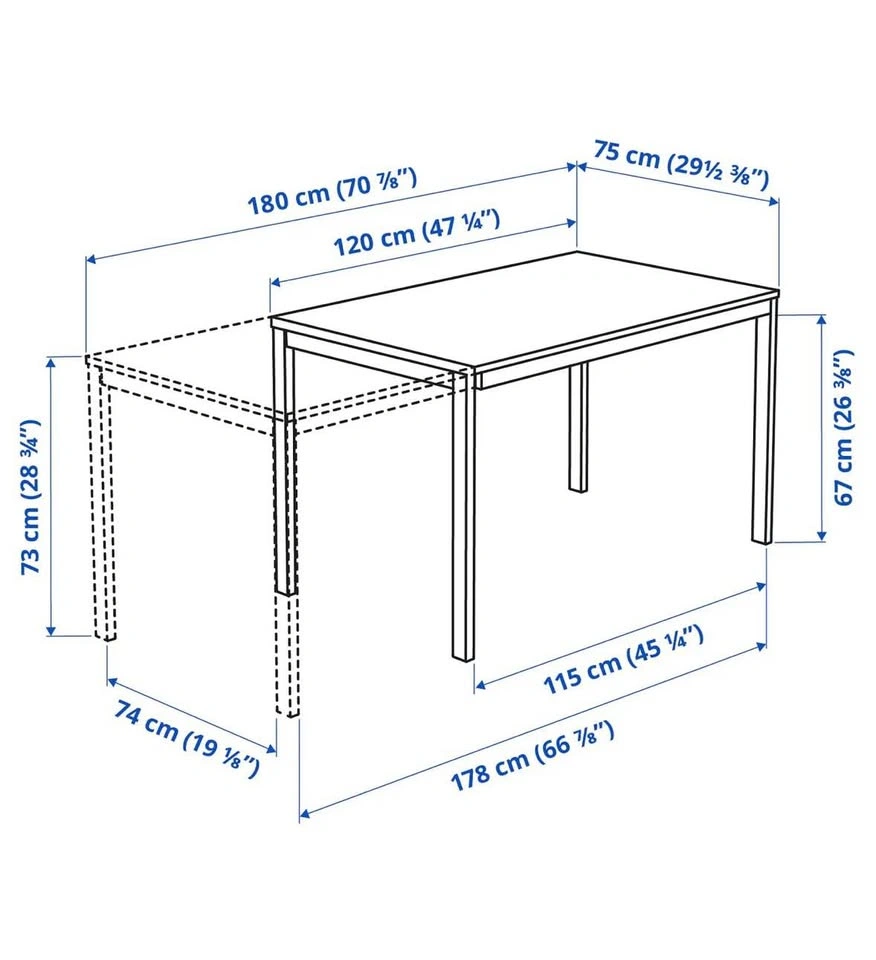 IKEA Extendable Dining Table + 6 Chairs - photo 5