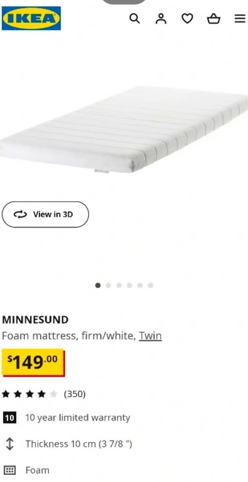 IKEA MYDAL Bunk Bed + 2 IKEA Mattresses - photo 2