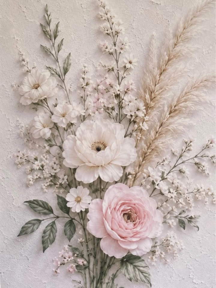 18” x 24” Mixed-Media Floral Wall Art canvas - photo 2