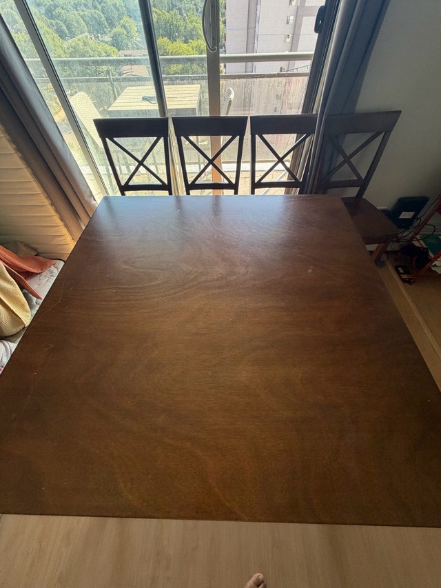 Square Dining Table and Four Chairs - photo 2