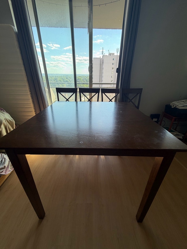 Square Dining Table and Four Chairs - photo 3