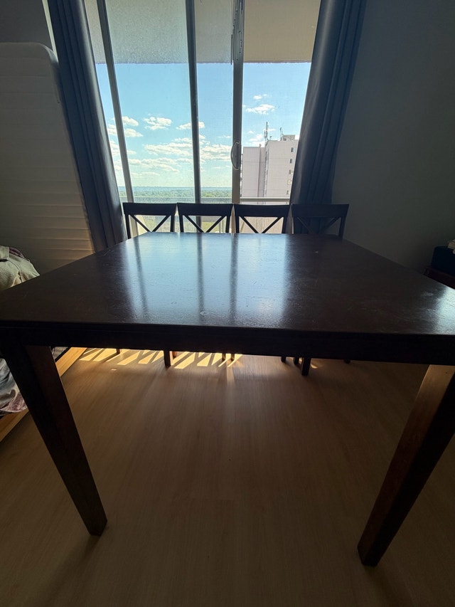Square Dining Table and Four Chairs - photo 4