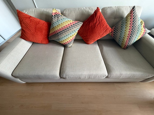 Modern Beige Fabric Sofa
