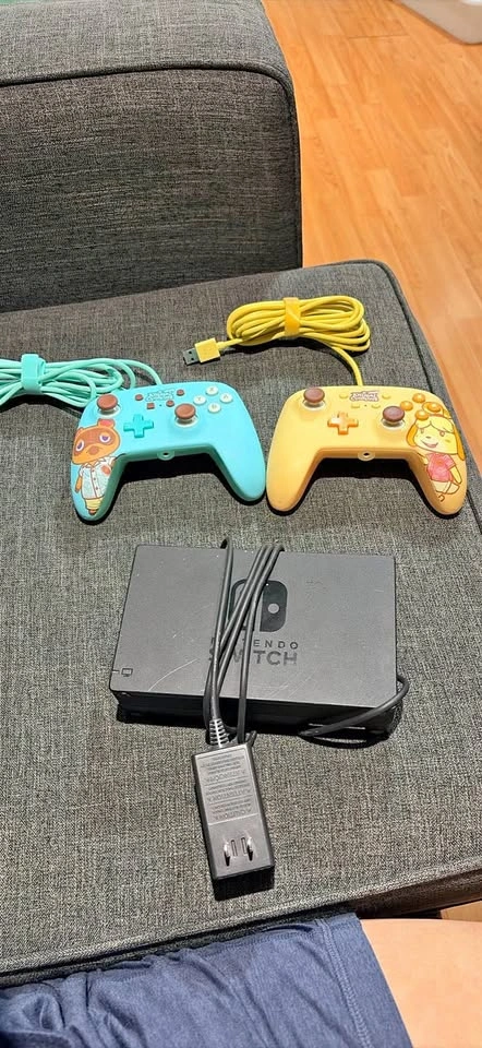 Nintendo Switch Dock and Animal Crossing Controllers Bundle