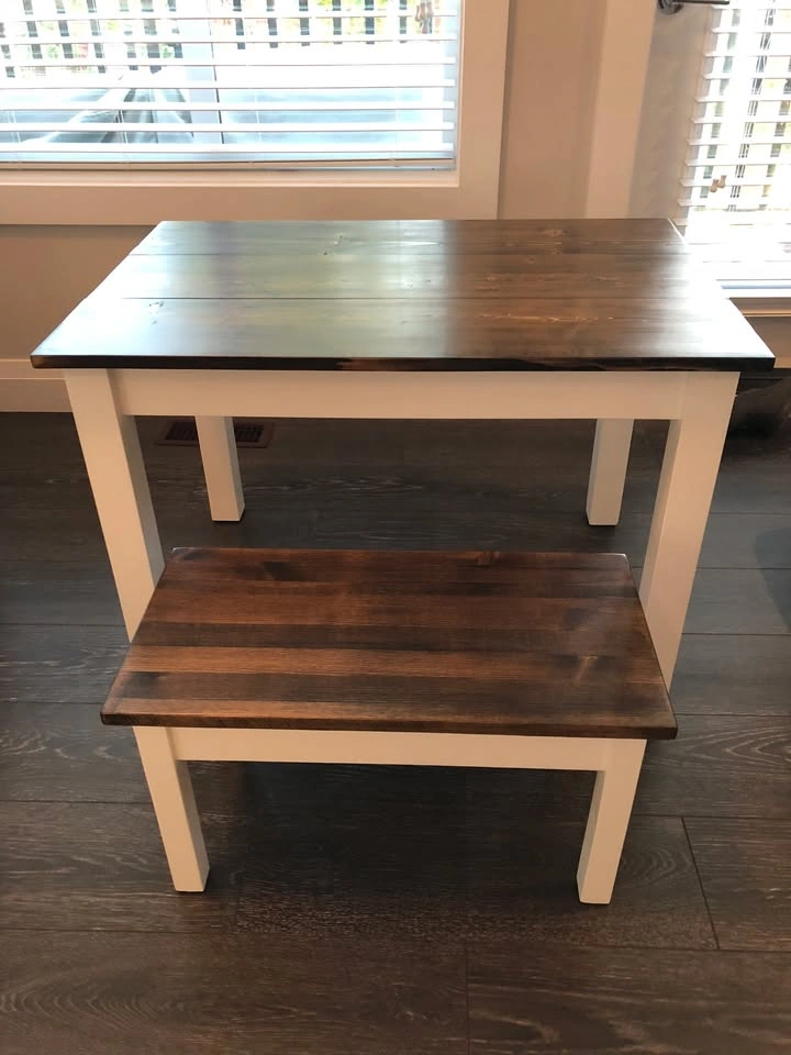 Kids Table and Bench - photo 2