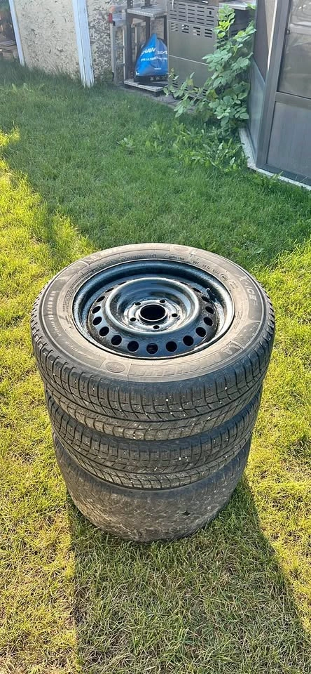 Michelin X-Ice 195/65R15 Winter Tires on Steel Rims