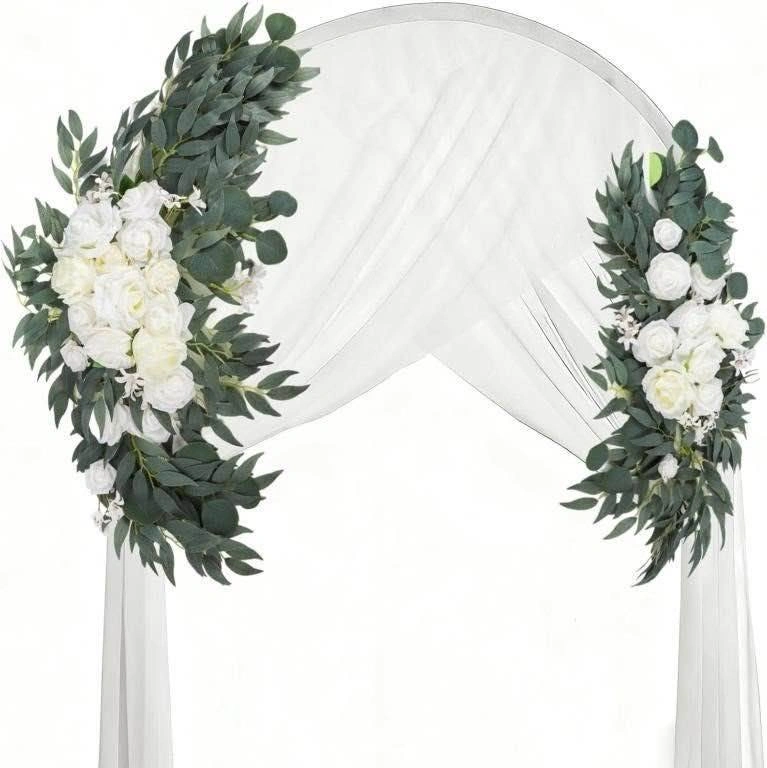 🤍 White Floral Swag for Arch & Backdrop - photo 2