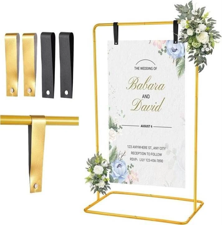 Gold Welcome Sign Holder - photo 2
