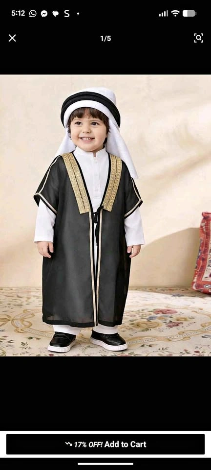 Toddler boy arab clothing
