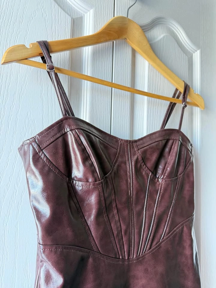 Forever 21 Faux-Leather Mini Dress - photo 4
