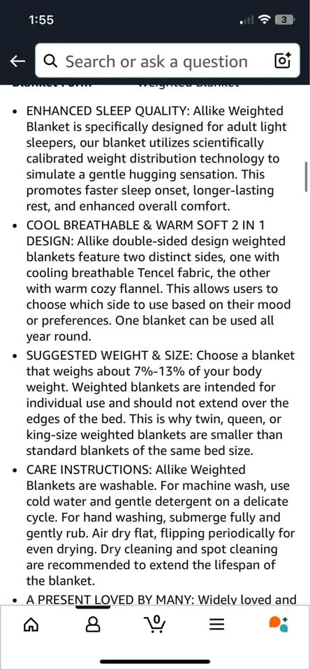 Selling 25LB weighted blanket $60 image indicator(2)