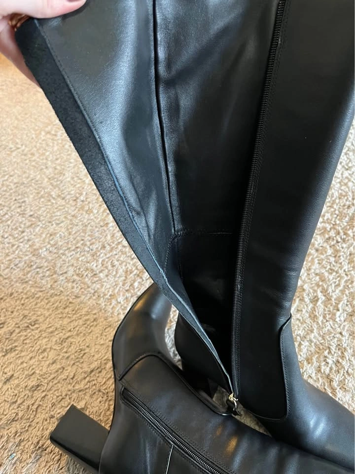 Knee-High Leather Boots - photo 4
