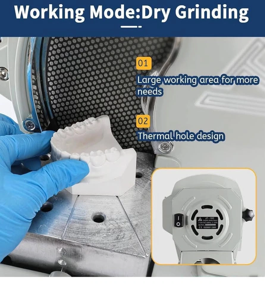 Dental Wet Model Trimmer JT-19 with Abrasive Diamond Disc - photo 4