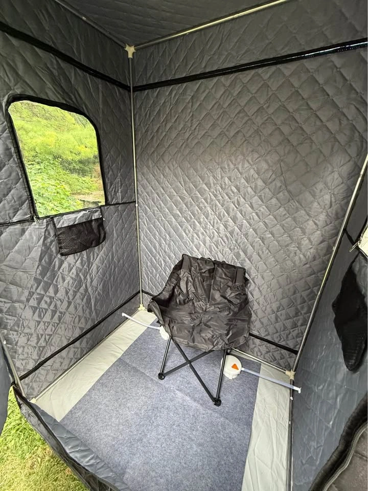 Portable 2-Person Steam Sauna Tent with Chair and Pot - photo 5