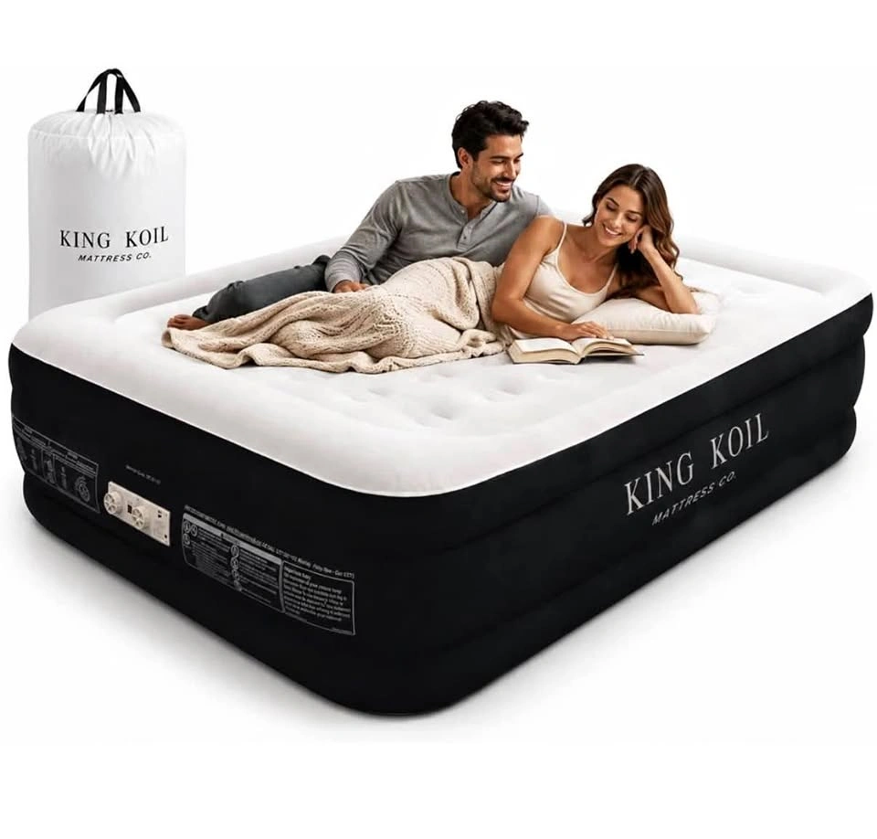 King Koil Premium Luxury Plush Pillow Top Queen Air Mattress