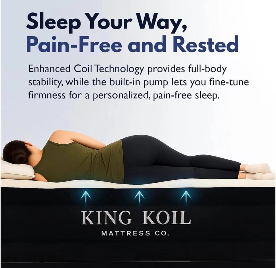King Koil Premium Luxury Plush Pillow Top Queen Air Mattress - photo 3