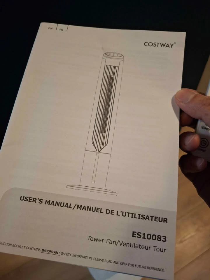 Costway 41 inch Tower Fan ES10083 - photo 5