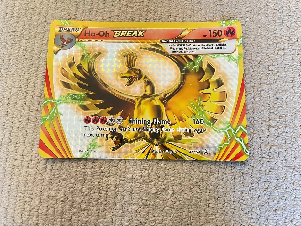 Ho-Oh Break XY154 Jumbo Pokemon Card