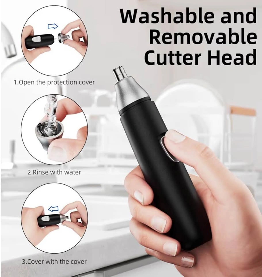 Nose Hair Trimmer Professional Painless Trimmer (Black) - photo 3