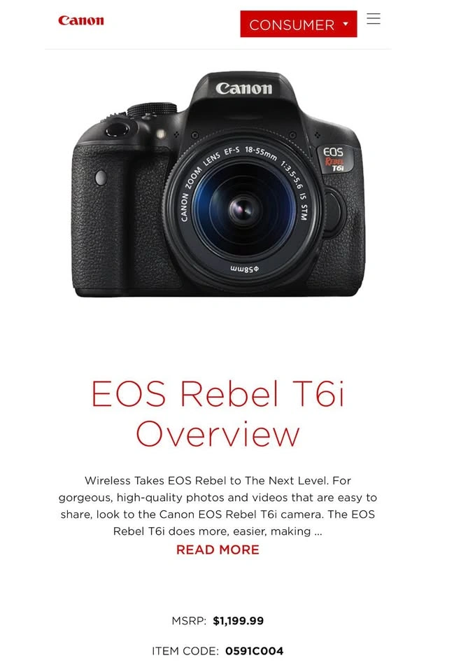 📸 Canon T6i DSLR Bundle | Wi-Fi • Flip Touchscreen • STM Lens - photo 5