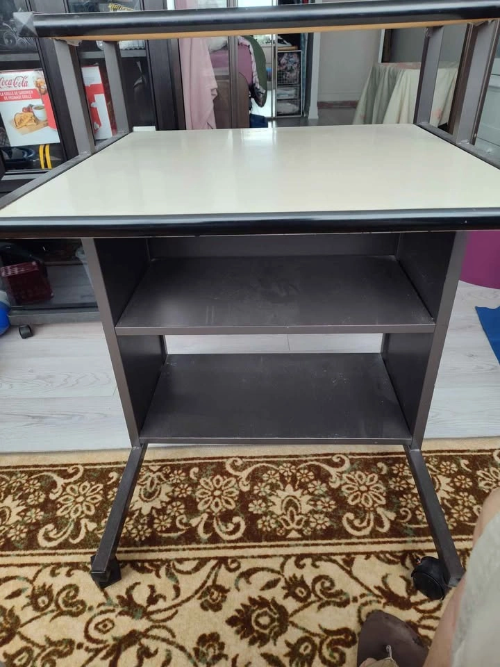 Multi-Tier Computer desk on wheels And chair - photo 2