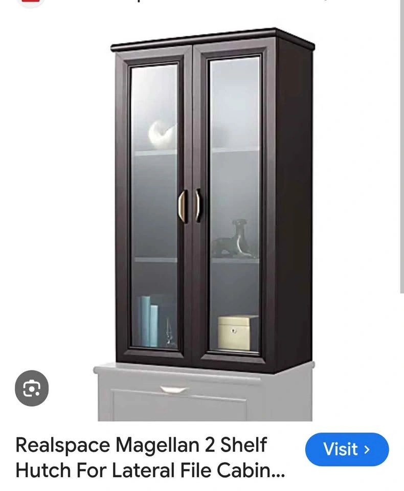 3 Shelf glass door hutch - photo 4